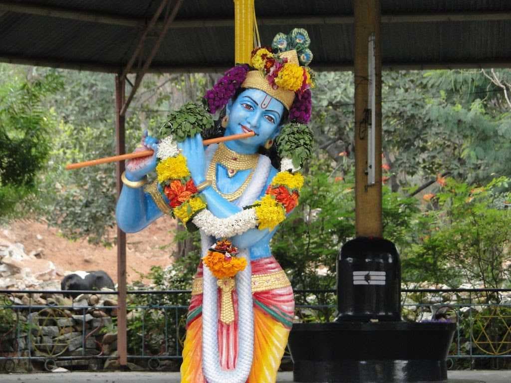 Beautiful Idols of Lord Krishna and Shiva in Gokulam