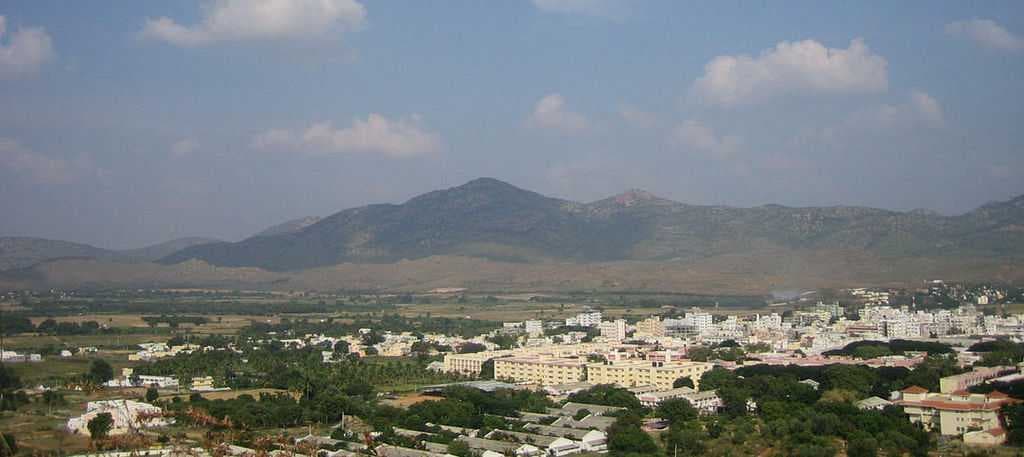 Aerial View of Puttaparthi Town