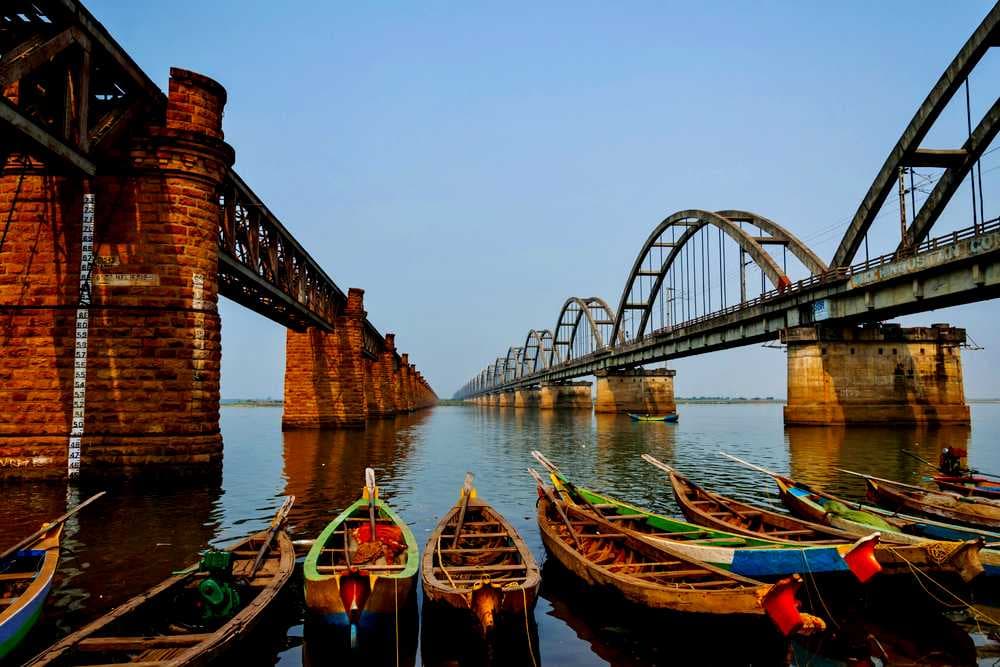 Morning View of Pushkar Ghat, Rajahmundry