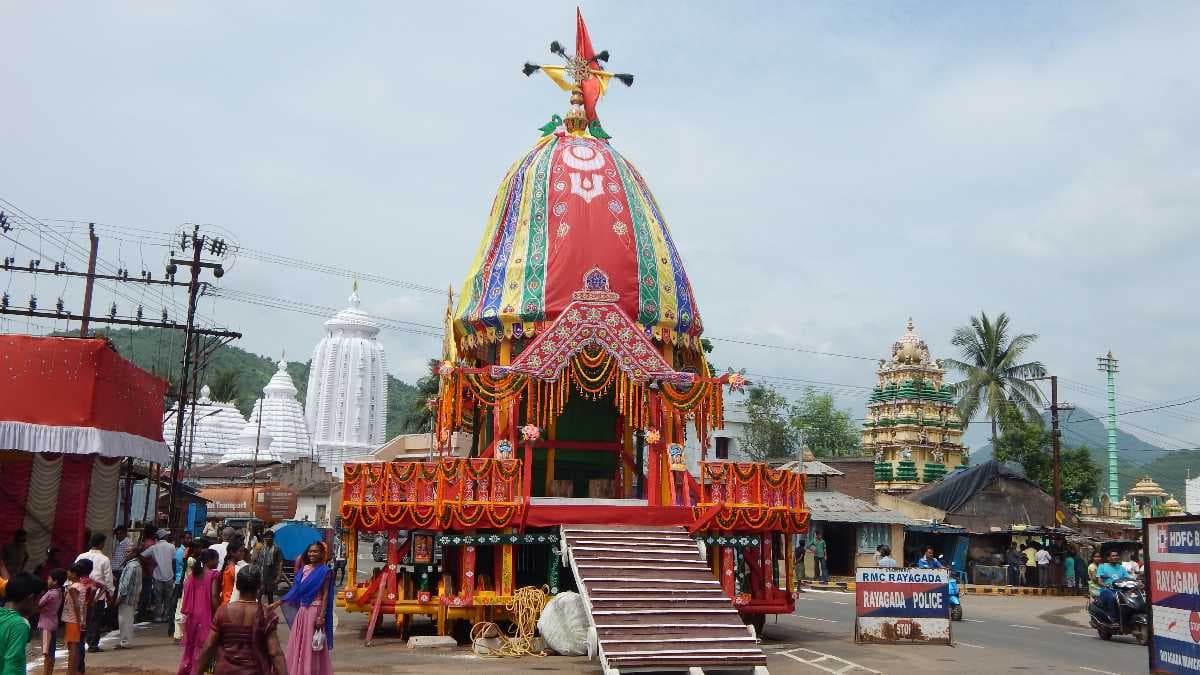 Ratha Decorated for Ratha Yatra