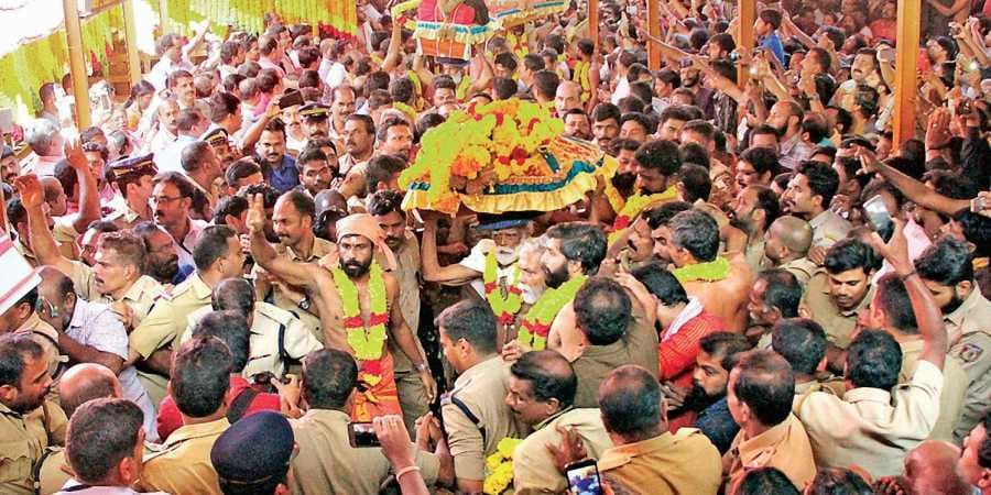 Thiruvarbharanam Procession of Lord Ayyappa's Ornaments to Sabarimala