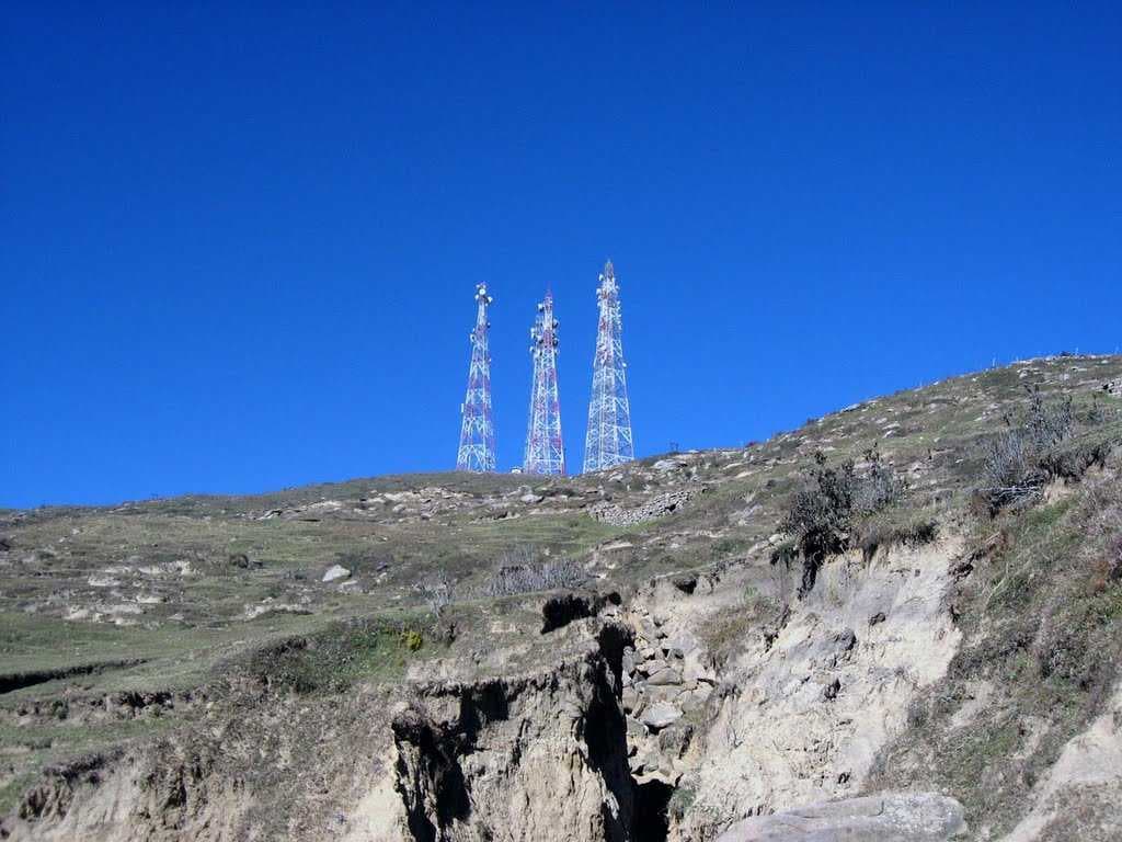 Mobile Towers on the Top of Hills-Road to Shanasar