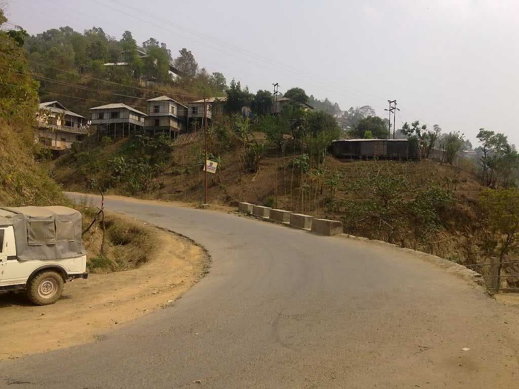 A view of Serchhip, Mizoram, India. (taken from the best Workshop)