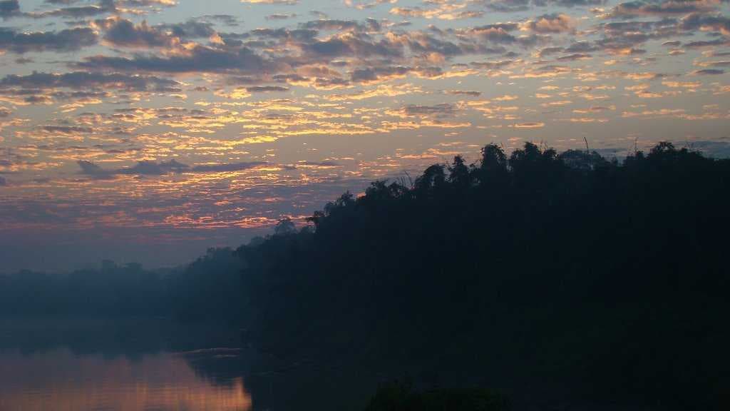 Dikhow Noi (river) through th heart of Sivasagar City
