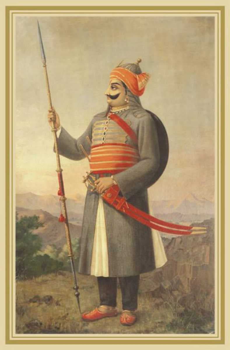 Maharana Pratap, a ruler and great warrior of his time.
