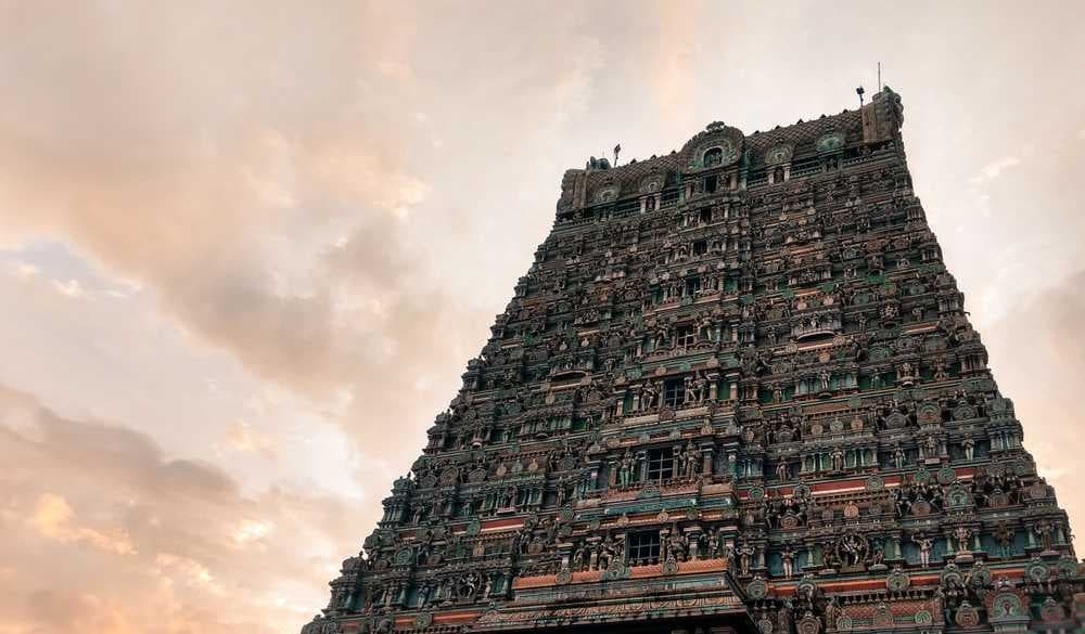 Panoramic View of Kashi Vishwanathar Temple Gopuram, Tenkasi