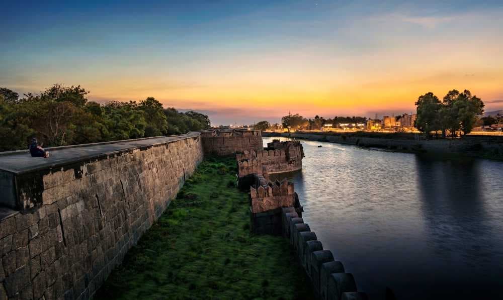 Sunset at Vellore Fort