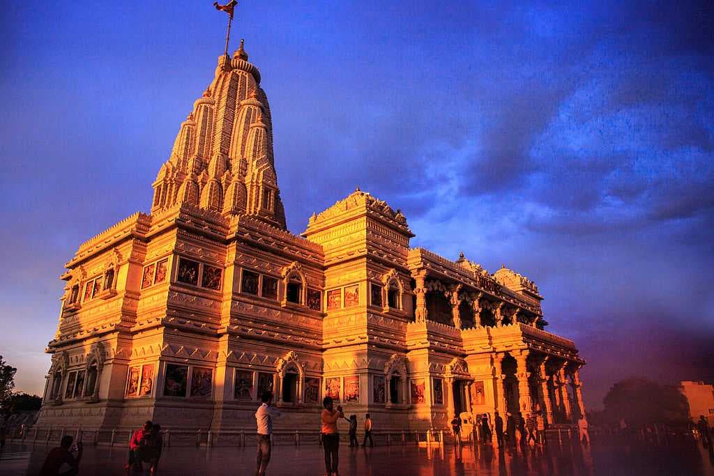 Prem Mandir (Love Temple) is dedicated to divine love.