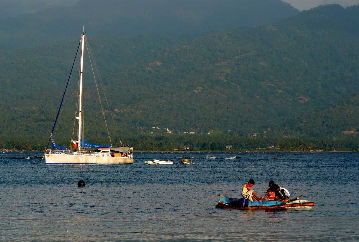 Sailing Ship in Gili Air Harbour
