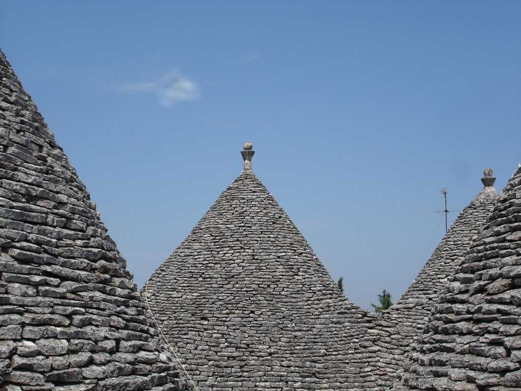 The roofs of Alberobello's trulli