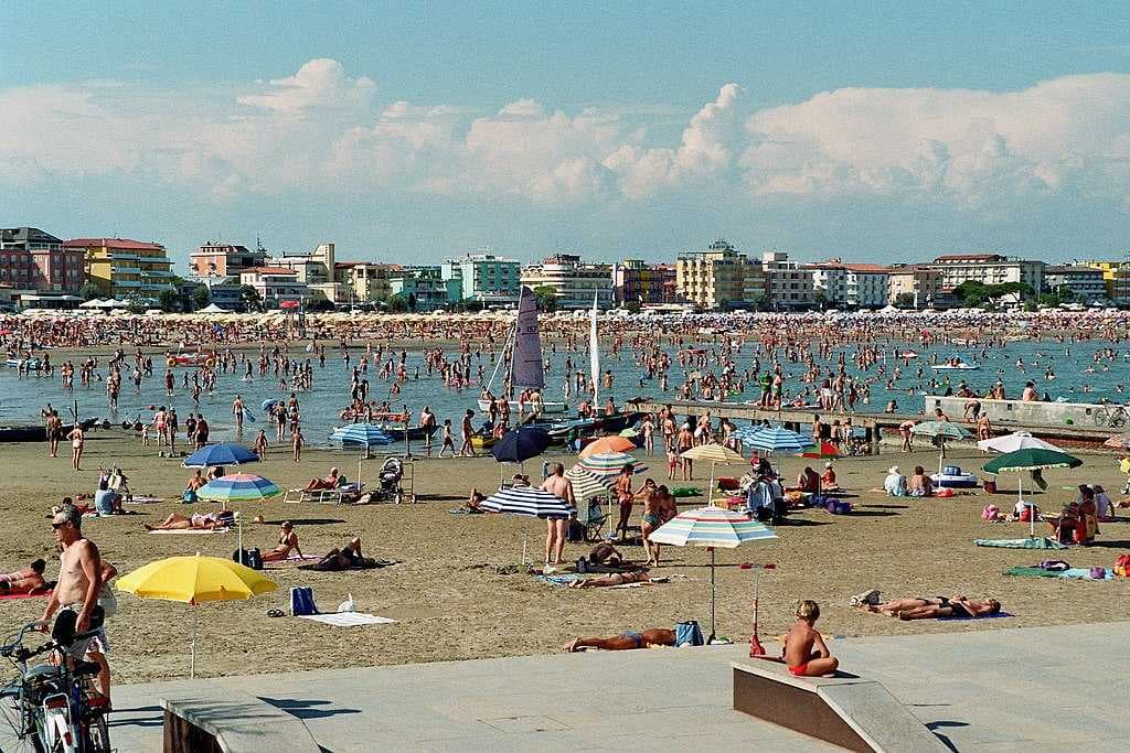 The beach