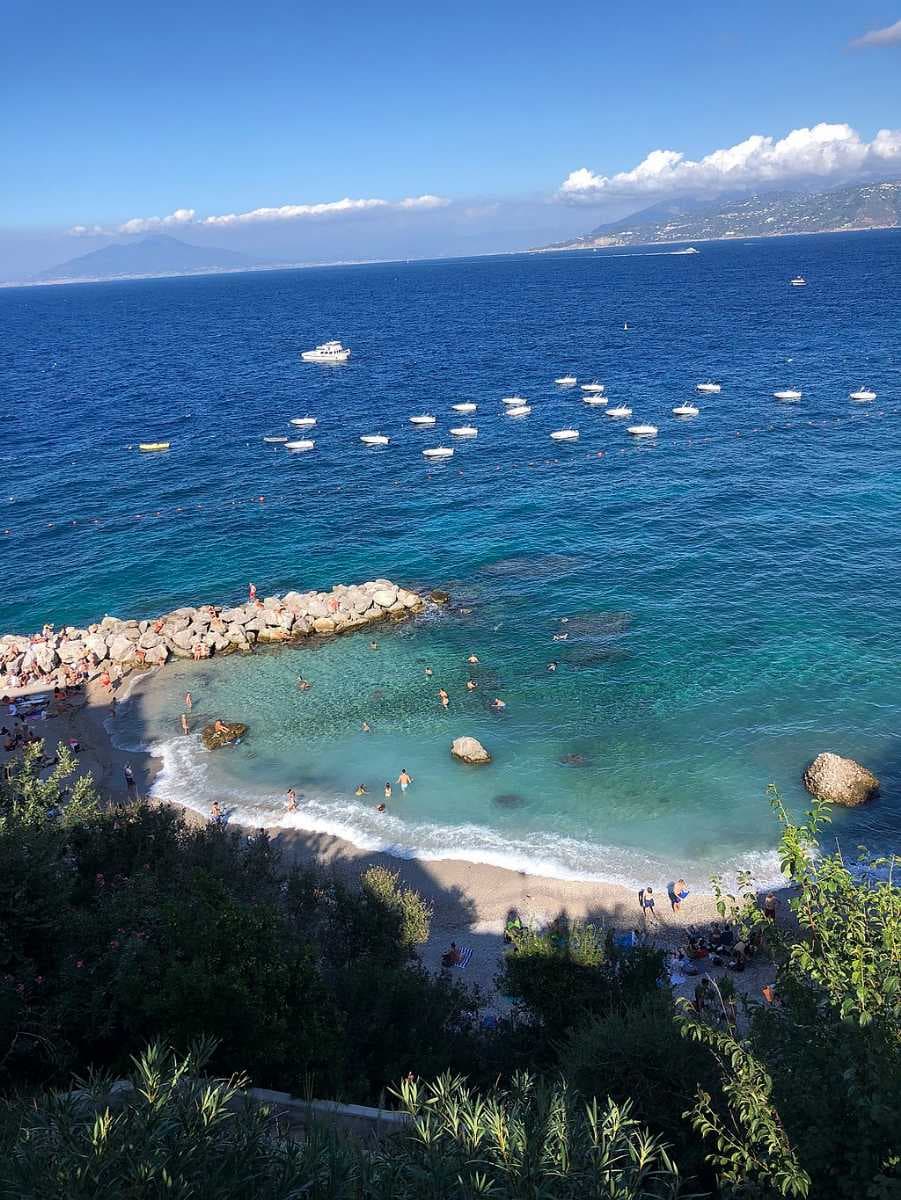 A beach in Capri
