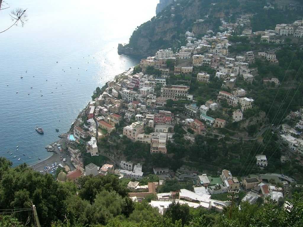 Panoramic view of Positano
