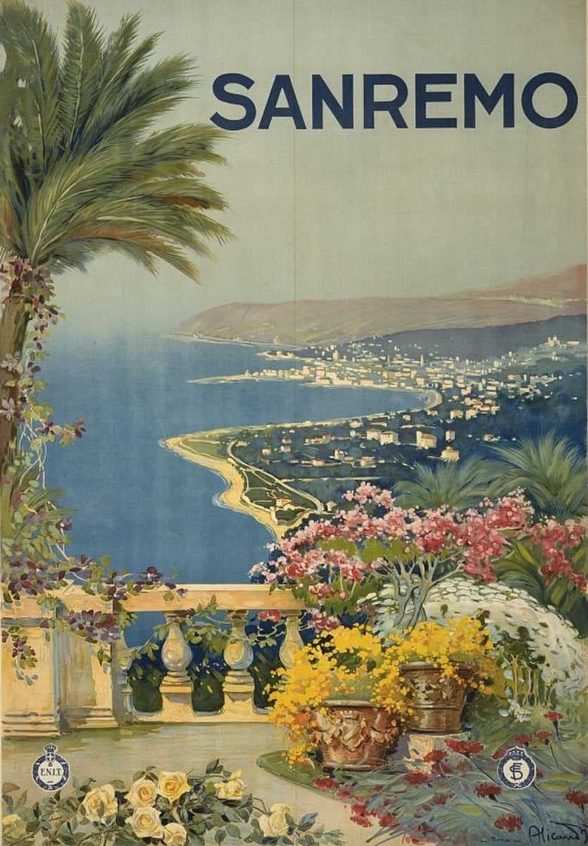 Sanremo poster from the 1920s