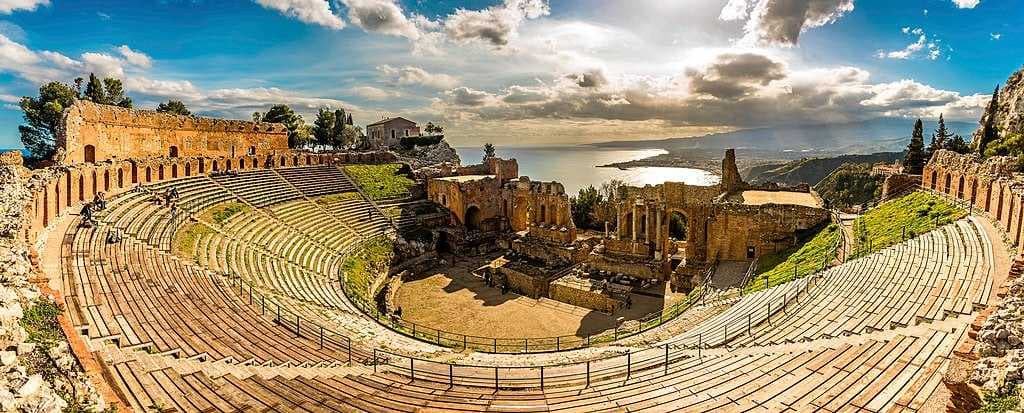 The Greek theatre of Taormina