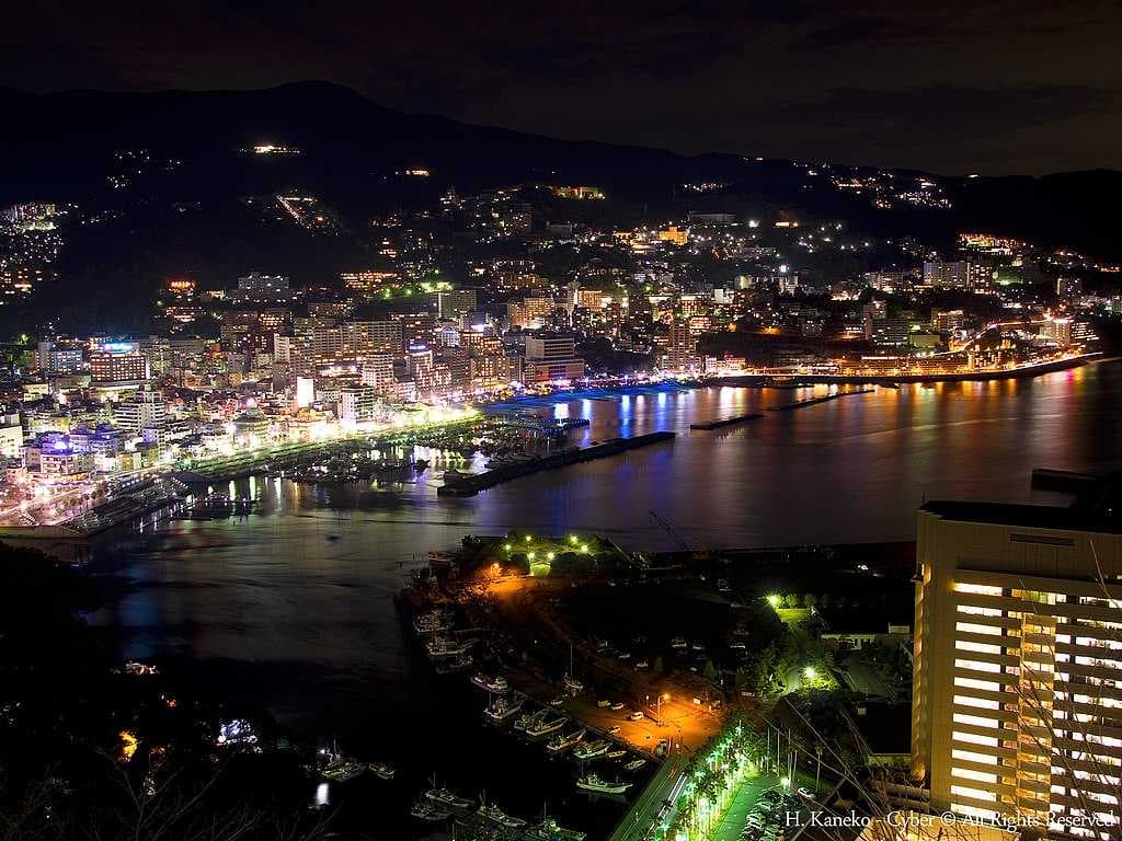 Atami at night