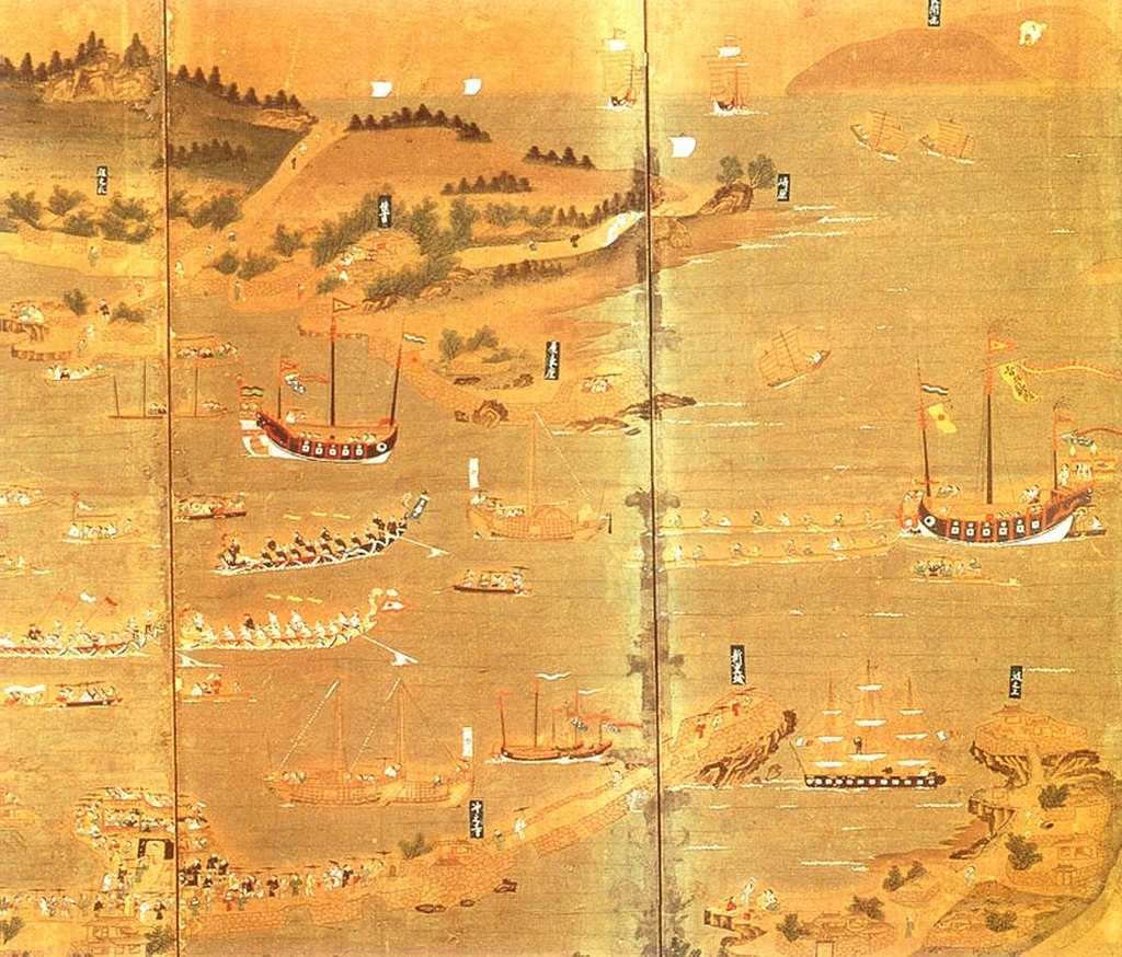 Naha Harbor during the Ryukyu Kingdom