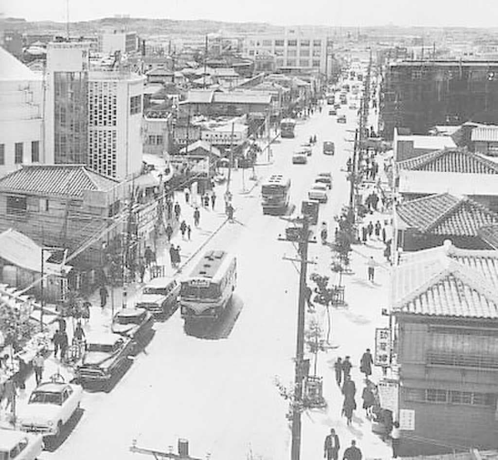 Kokusai Dori, International Main Street in Naha, 1950s