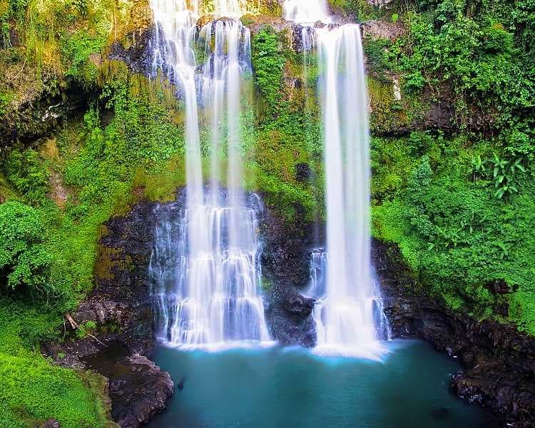 A Waterfall in Bolaven Plateau in Paksong