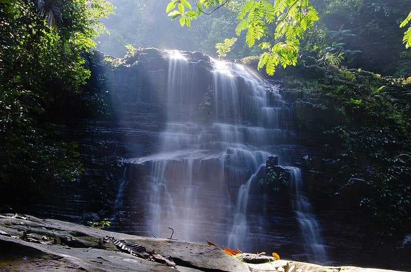 Kubah Waterfall at the Kubah National Park located close to Kuching