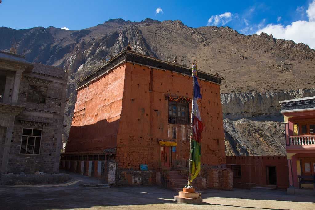 Red Monastery - Famous Landmark in Kagbeni, Upper Mustang