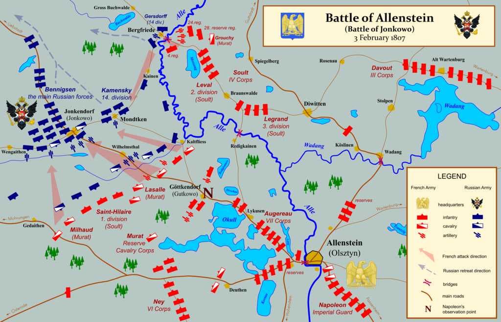Battle of Allenstein (Olsztyn), February 3 1807