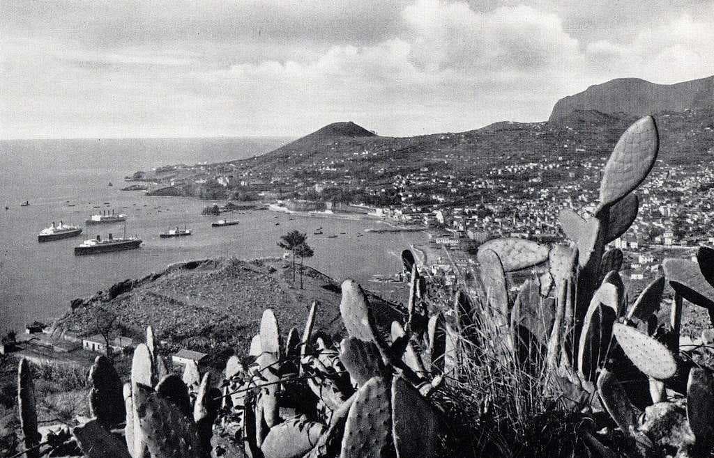 View of Funchal's bay in 1936