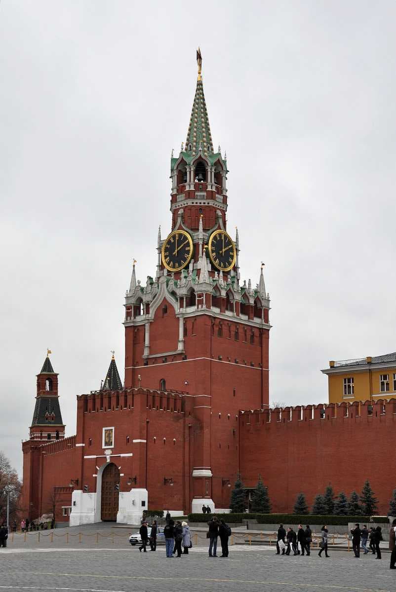 Spasskaya Tower was built in 1491