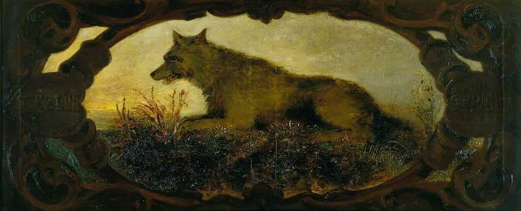 The Stirling Wolf (1704, oil on canvas, artist unknown), The Stirling Smith Art Gallery & Museum