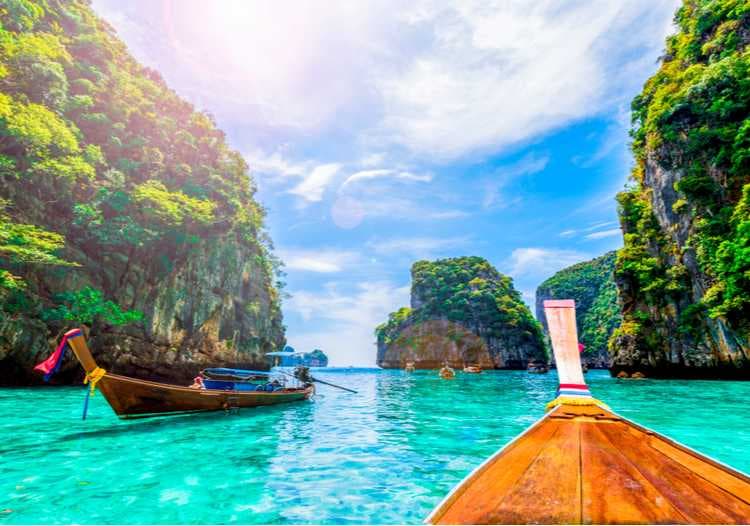Thailand is one of the top beach holiday destinations in the world and is home to destinations like Phuket, Koh Phi Phi, Krabi, and Koh Samui.