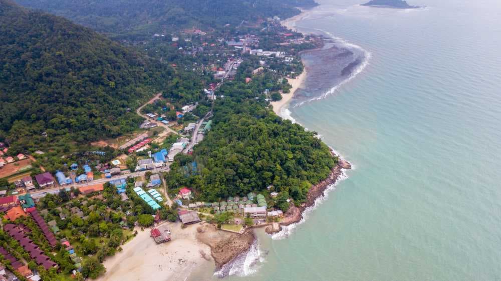 Aerial View of Klong Prao Beach, Koh Chang