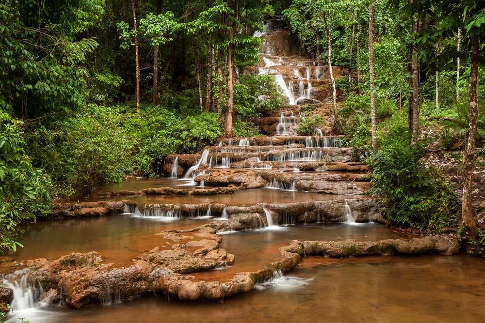 Waterfall at Pha Charoen National Park, Mae Sot