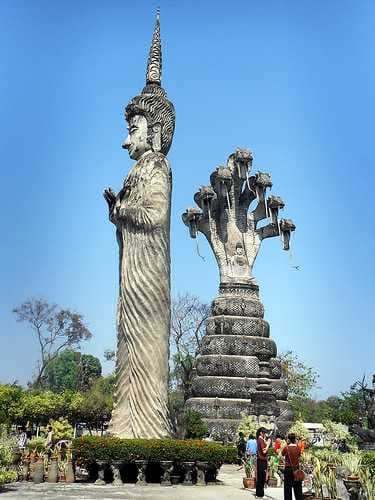 Sculpture of Buddha in Sala Keaw Khu