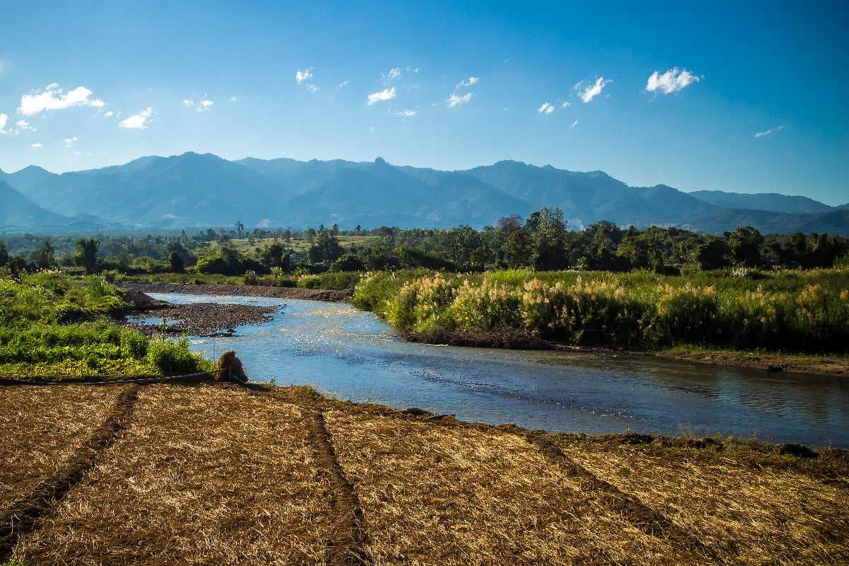 Pleasant View of Pai River in Pai District