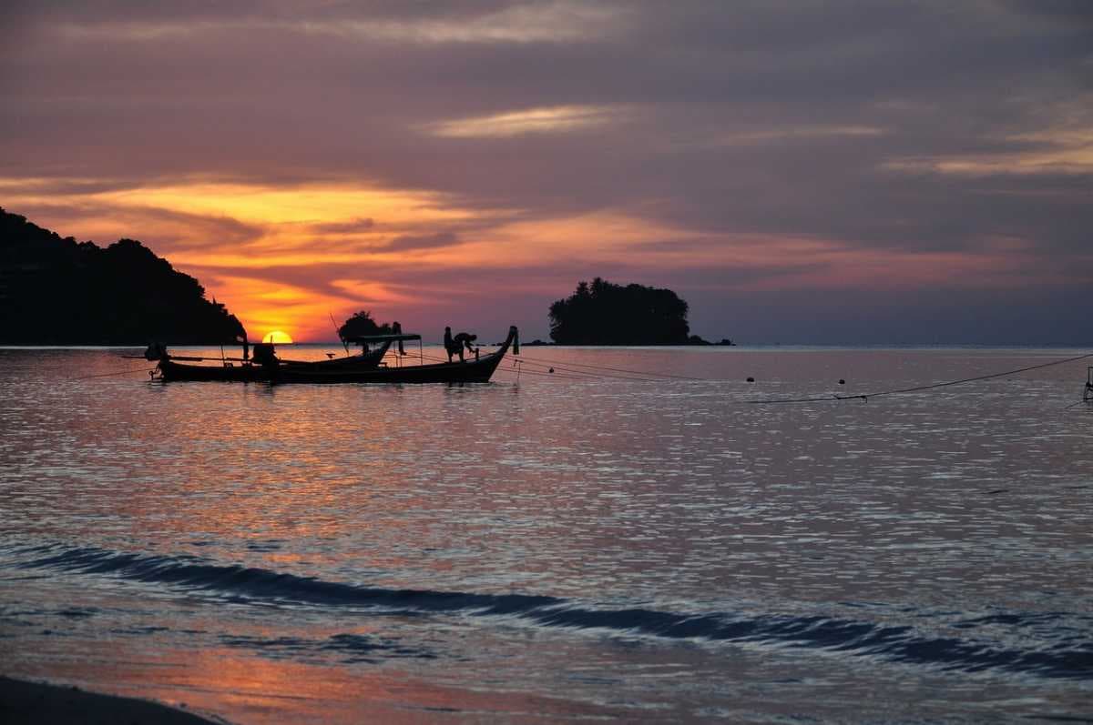 Nai Harn Beach Sunset View