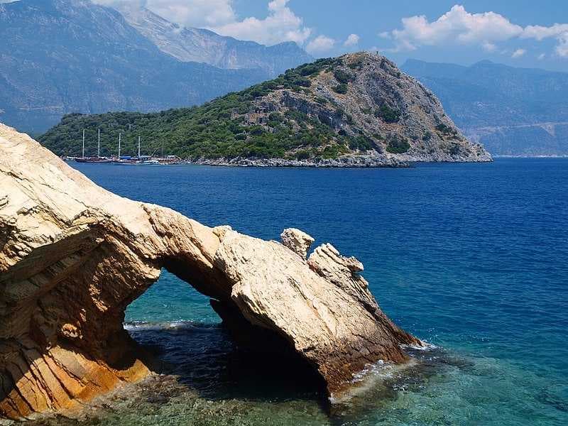 St. Nicholas Island, also known as Gemiler Island was once a Christian pilgrimage stop to the Holy Land