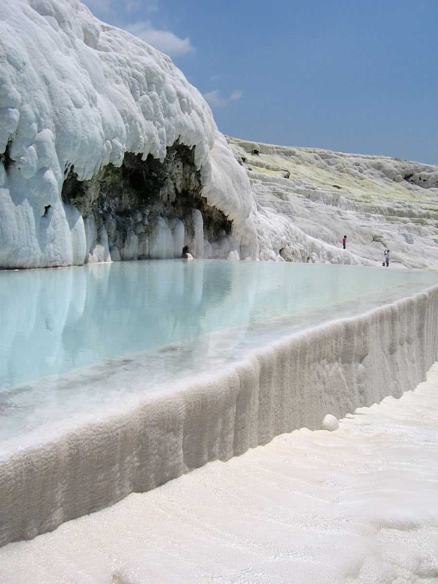 Travertine hot springs at Pamukkale