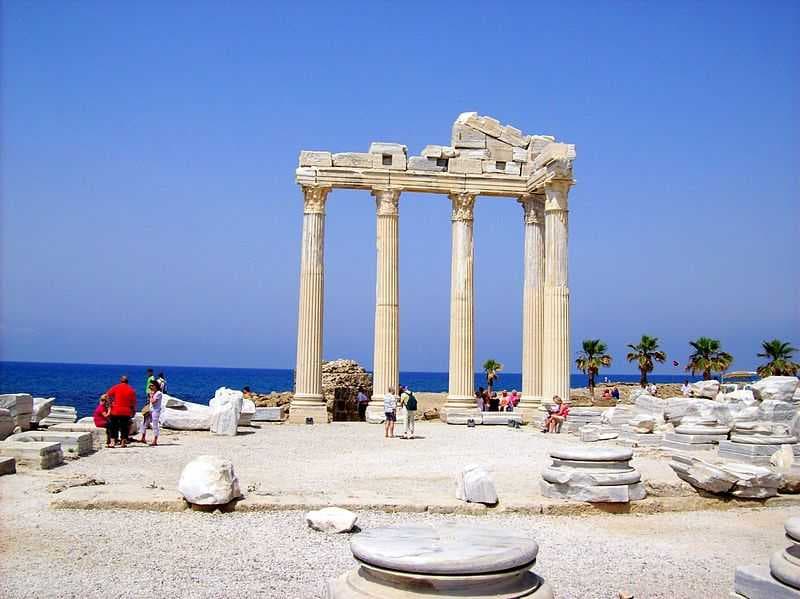 Temple of Apollo, built in dedication to Apollo, the Greek God of sun