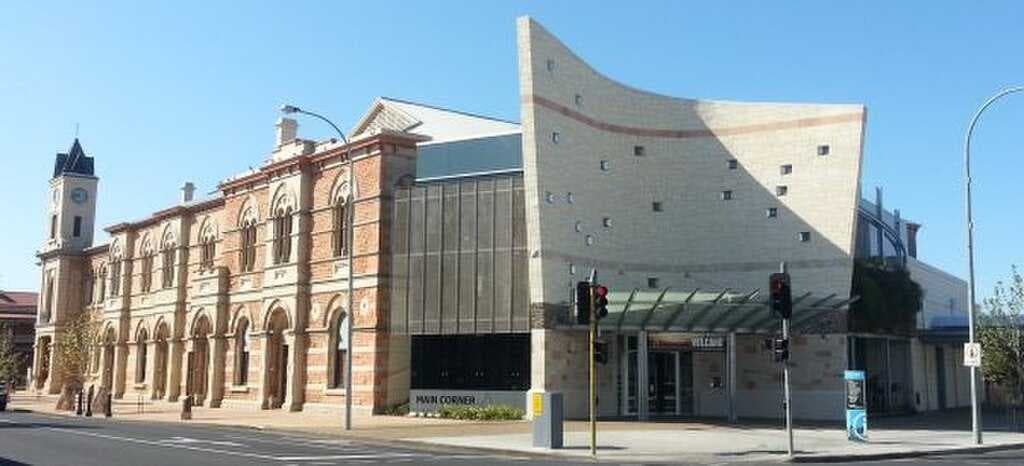 Main Corner and former town hall