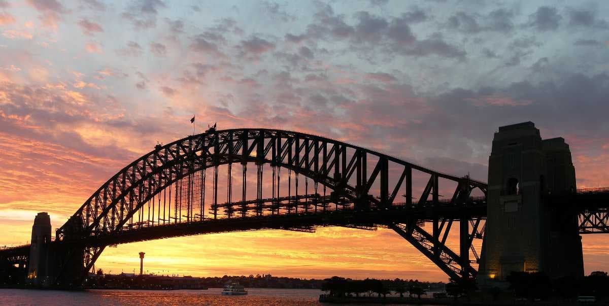 Sydney Harbour Bridge at Sunset