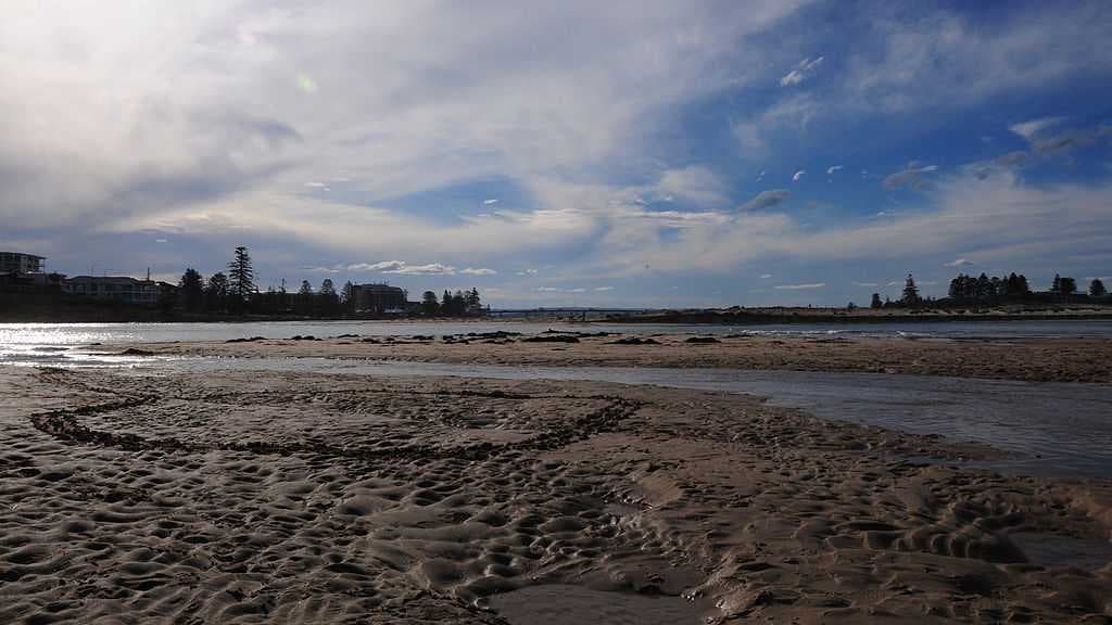 A beach in The Entrance.