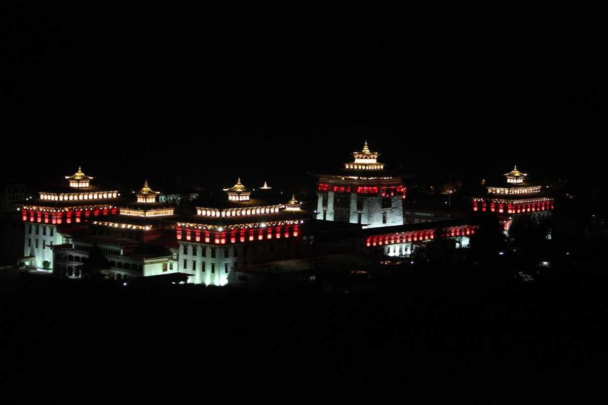The Tashichho Dzong at Night is an Amazing Photography Opportunity