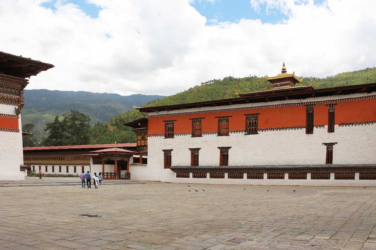 Tashichho Dzong is Located by the Wang Chhu River in Thimphu, Bhutan