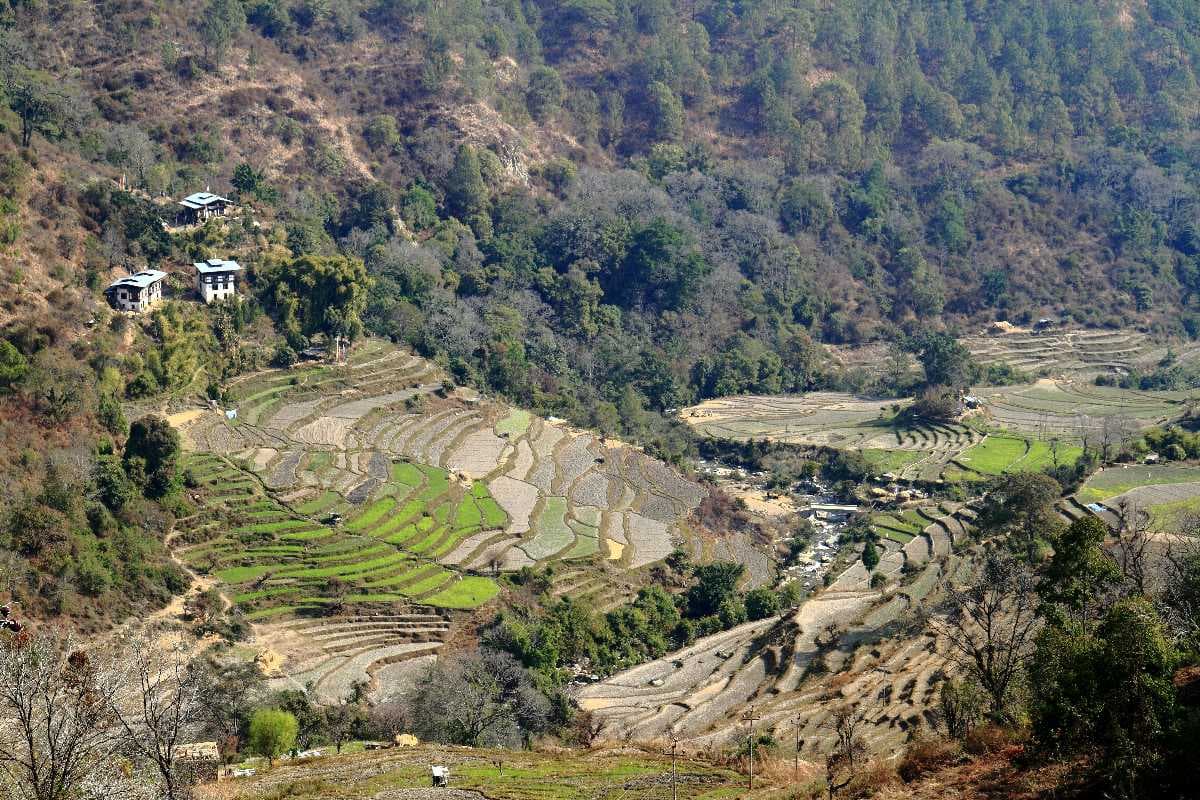 Wangdue Phodrang Valley, situated in the western central part of Bhutan