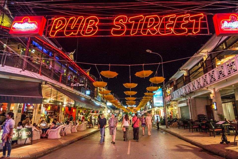 Pub Street - Most Popular Street in Down Town of Siem Reap