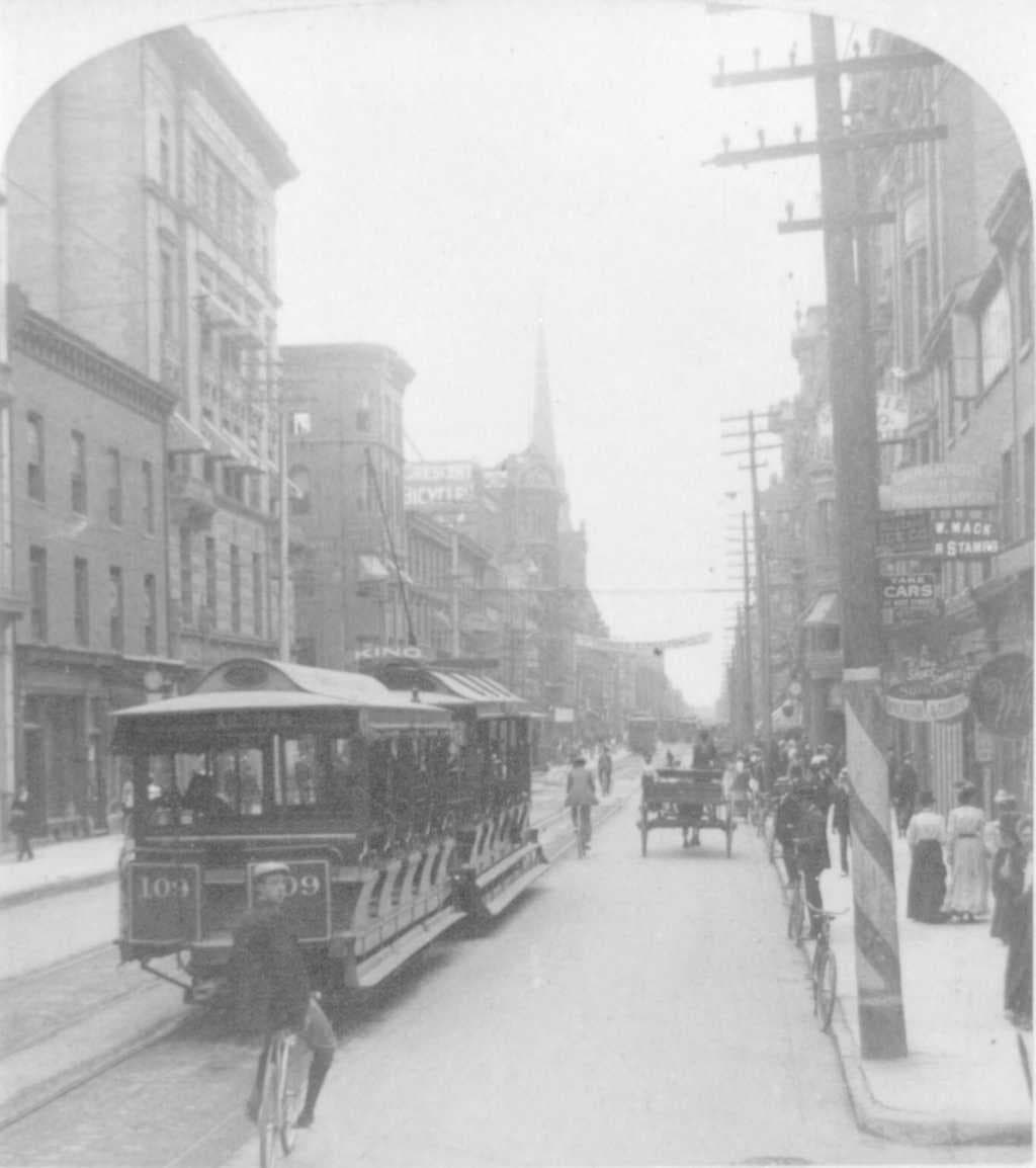 Initially a horse-drawn system, Torontos streetcar system eventually transitioned to electric-powered streetcars in 1892.