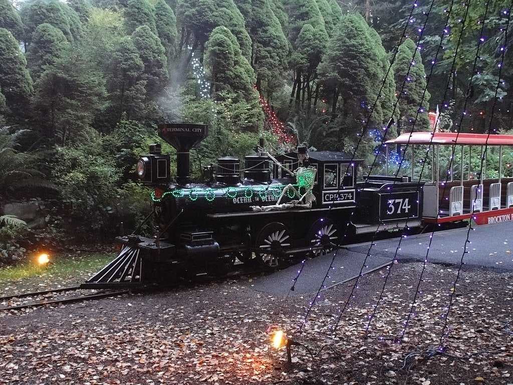Stanley Park's popular miniature railway.