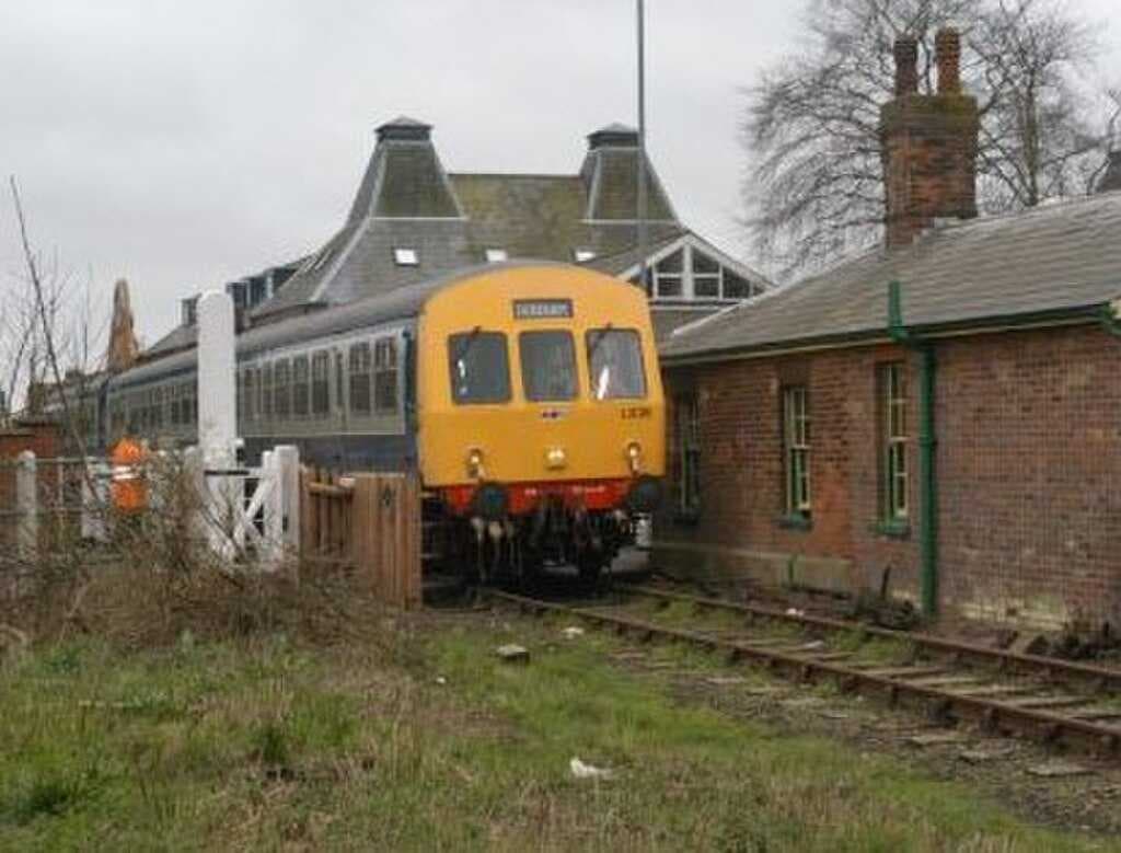 The Mid-Norfolk Railway at Dereham railway station.