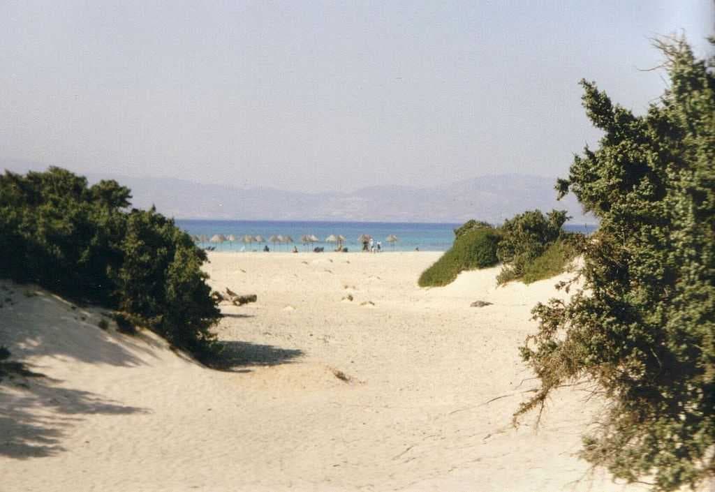 Chrysi beach.