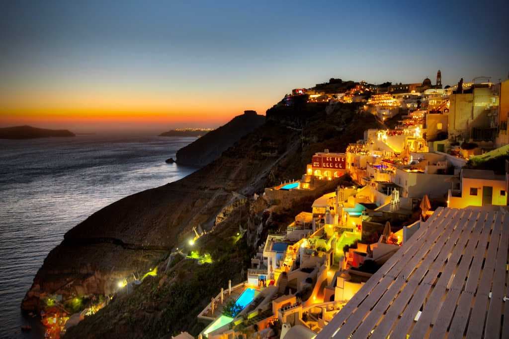 Sunset in Fira